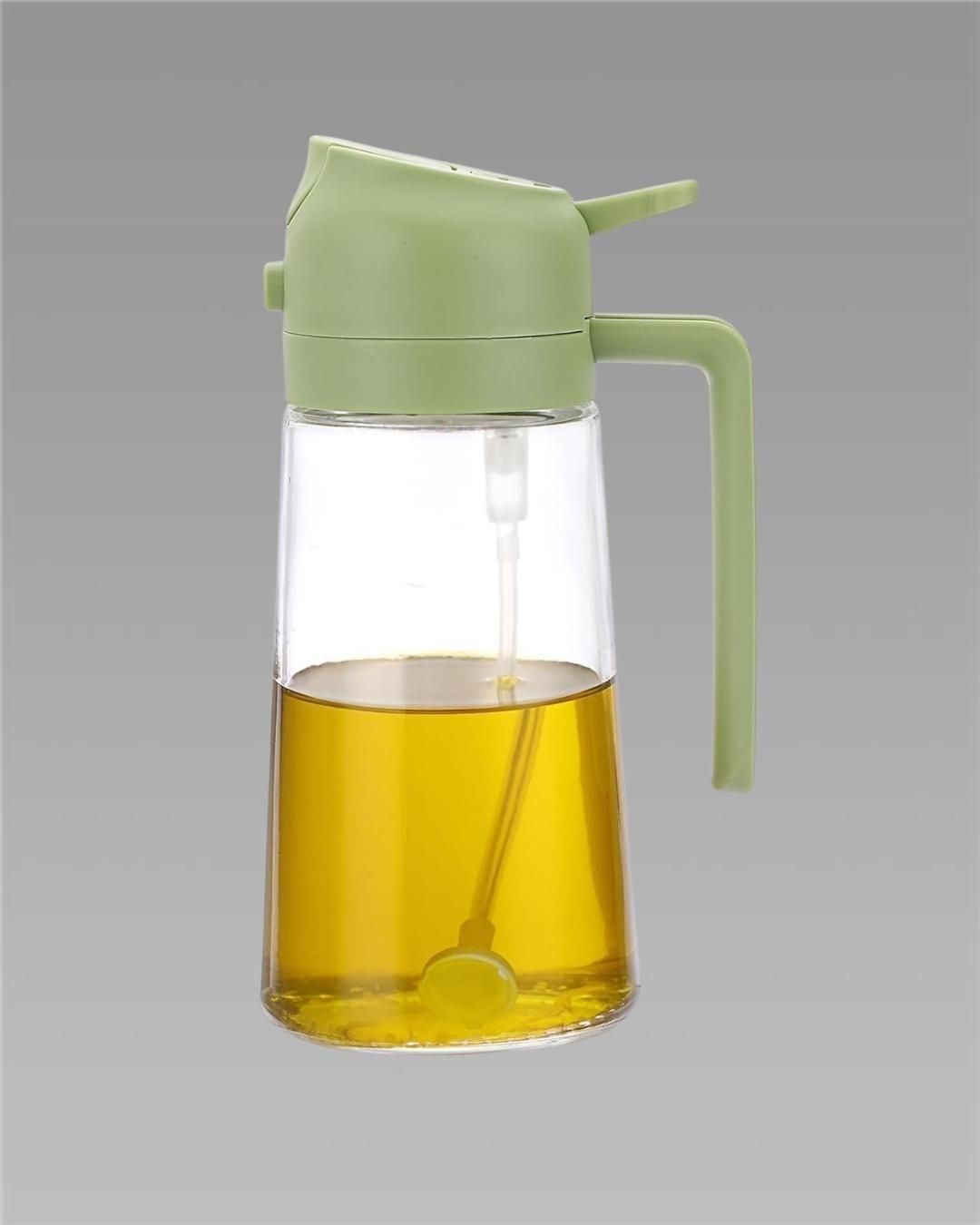 500ml Portable Oil Sprayer & Dispenser – 2-in-1 Leak-Proof Kitchen Bottle