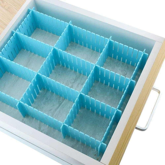 8 Pcs Adjustable Drawer Organiser Dividers – Multipurpose Closet, Wardrobe & Kitchen Storage Solution