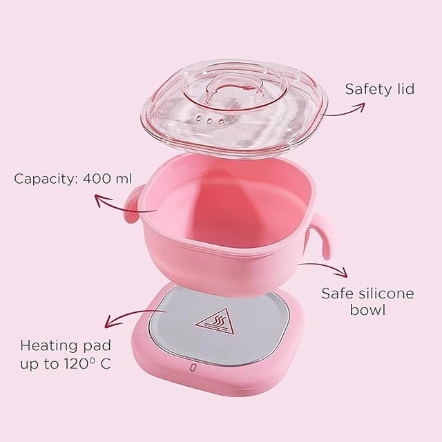Silicone Foldable Wax Heater | Compact Wax Machine with Quick & Even Heating, Detachable Lid, Easy-to-Clean for Women & Men                                                                             ₹999.00