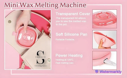 Silicone Foldable Wax Heater | Compact Wax Machine with Quick & Even Heating, Detachable Lid, Easy-to-Clean for Women & Men                                                                             ₹999.00